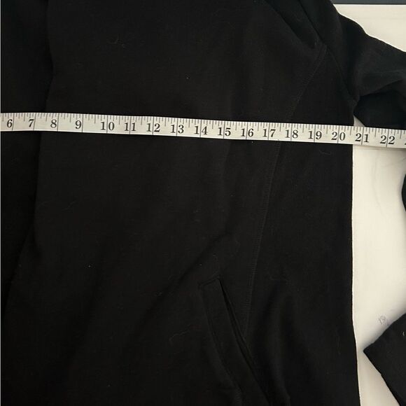 Anthropologie Saturday Sunday Black Convertible Hooded Open Cardigan Size Medium - Picture 8 of 9